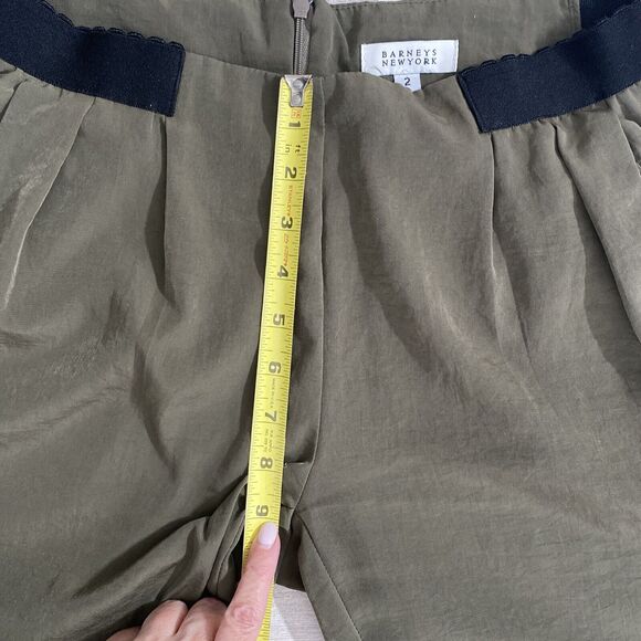 Barney’s‎ New York Army Green & Black Joggers Zipper Back Pocket pants Size 2 - Picture 8 of 11